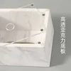 Nordic Natural Marble Tissue Box Square Rectangle Creative Black White Paper Drawer Paper Box Home Hotel Model Room Ornaments 5