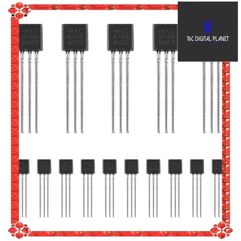 24-Hour Delivery 15 Pcs MAC97A6 97A6 Bi-Directional Triac Thyristor 600V 1A