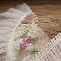 Ma & baby – barboteuse pour bébé fille de 0 à 24 mois, combinaison pour nouveau-né, tenue princesse en Tulle avec broderie florale, vêtements de fête d'anniversaire 5