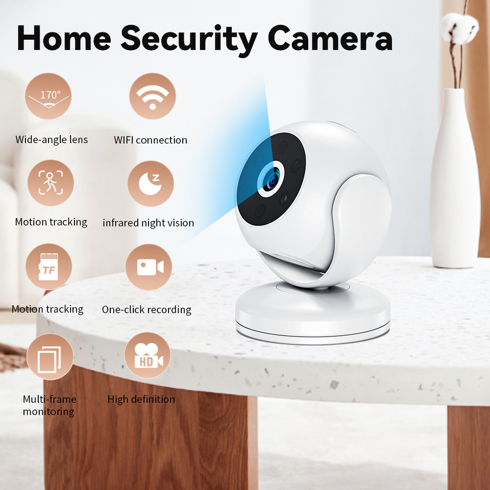 2025 New A5 Indoor IP Camera WiFi 1080P Super HD Pan&Tilt 2-Way Audio Motion Detection Smart Home Camera
