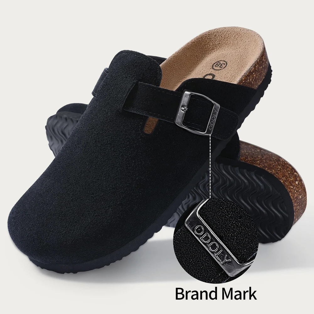 Shevalues Classic Cork Mules Men Retro Cork Clogs Slippers Women Slip-on Footbed Beach Slides Sandals Fashion Street Wear Shoes