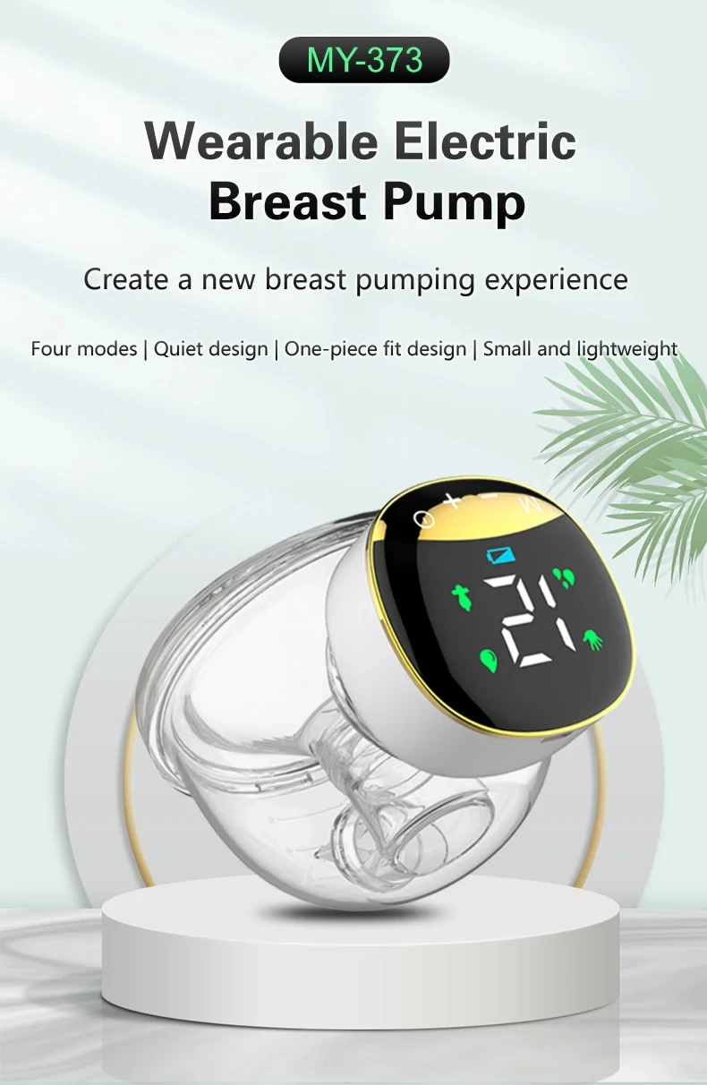New Wearable Breast Pump One-piece Fit and Quiet Design Electric Breast Pump Wireless Portable Compact and Lightweight