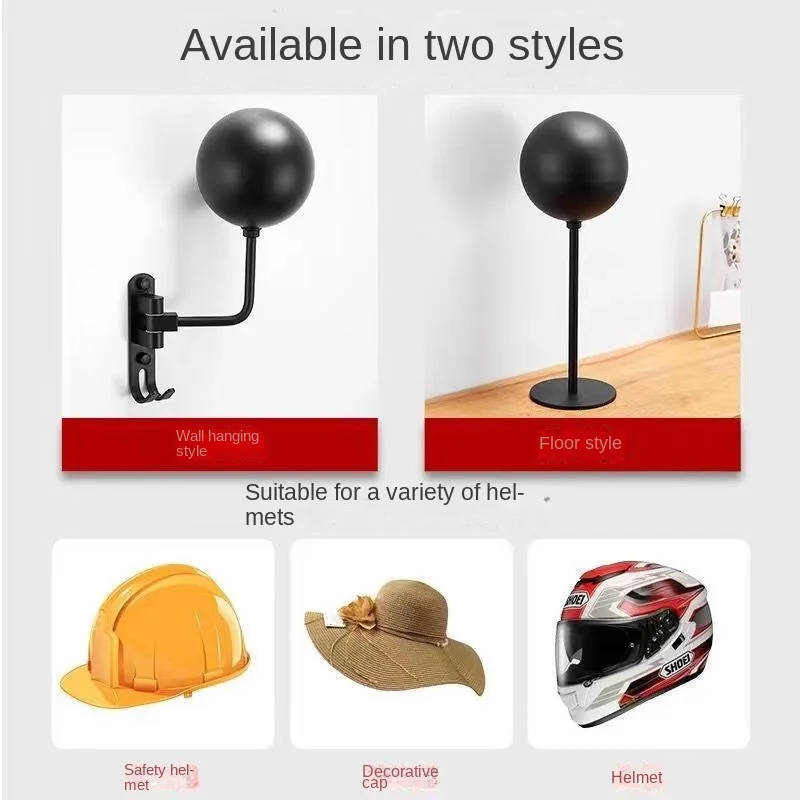 Wallmounted / Floorstanding Bike Helmet Holder Home Motorcycle Helmet