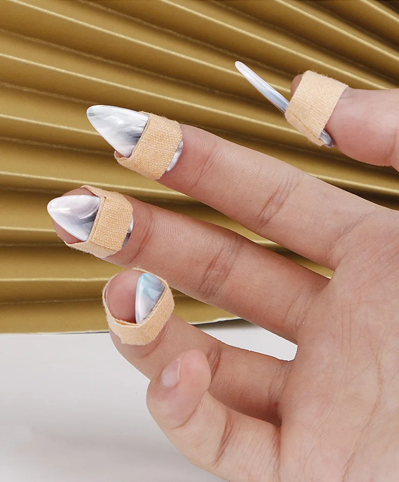 Description Picture 3 of item8PCS Guzheng Finger Picks Guzheng Nail Covers Practical Musical Instrument Picks String Instrument Accessories
