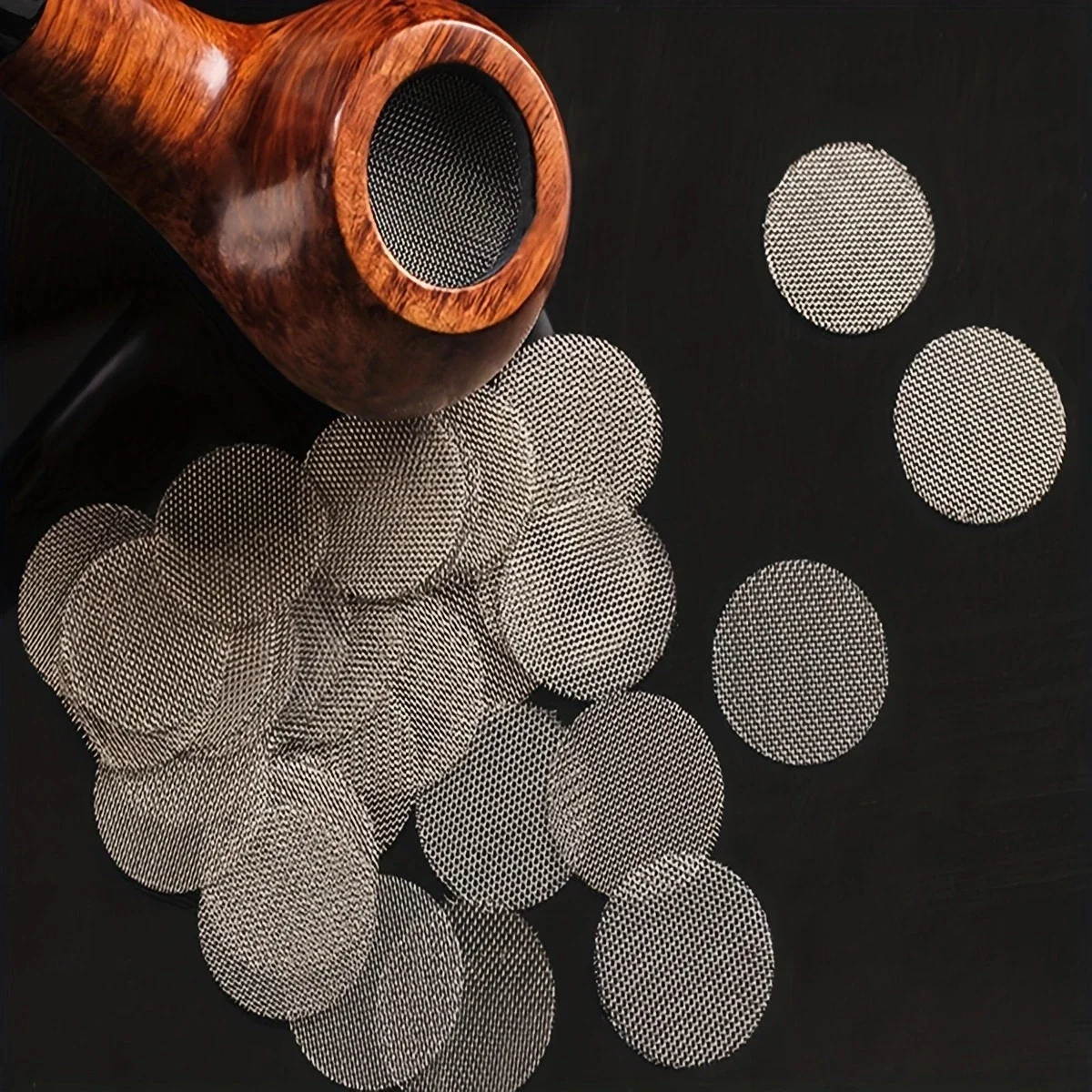 500pcs Metal Filter Mini Circular Filter Household Small Tool