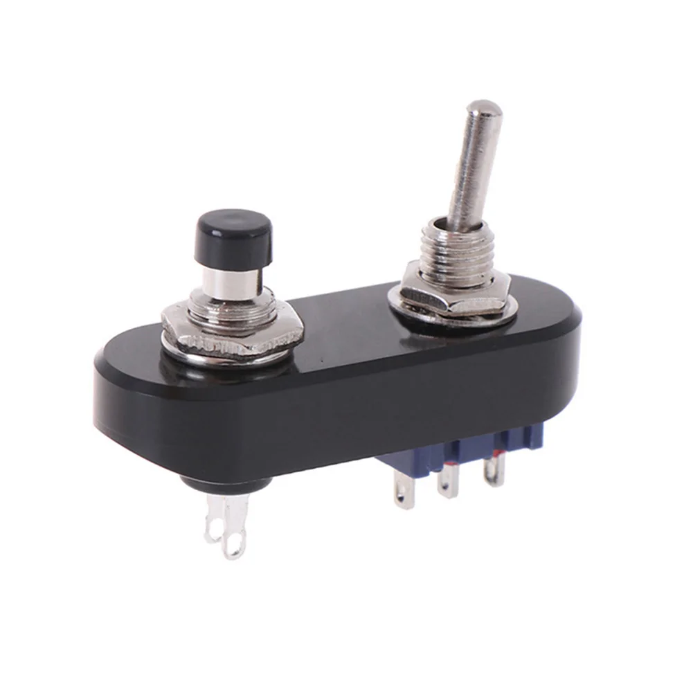 

Part Switch Black Handleba Headlight Horn Motorbike On/Off Button Silver 4.2*1.5*3.3cm Accessories Aluminium Alloy