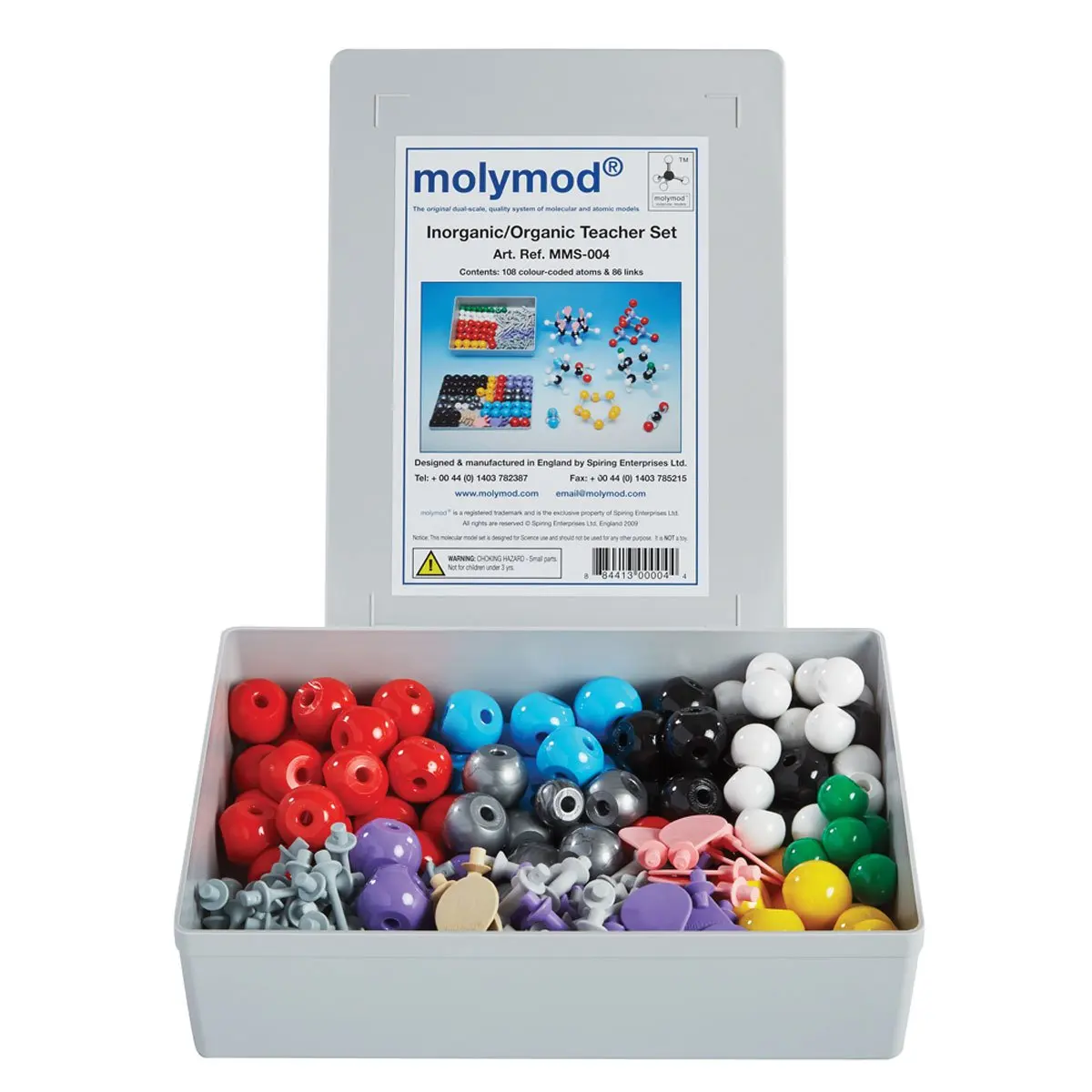 

Inorganic/Organic Chemistry Molecular Model, Teacher Set, range from 17mm to 23mm in diameter Includes a plastic box for ease