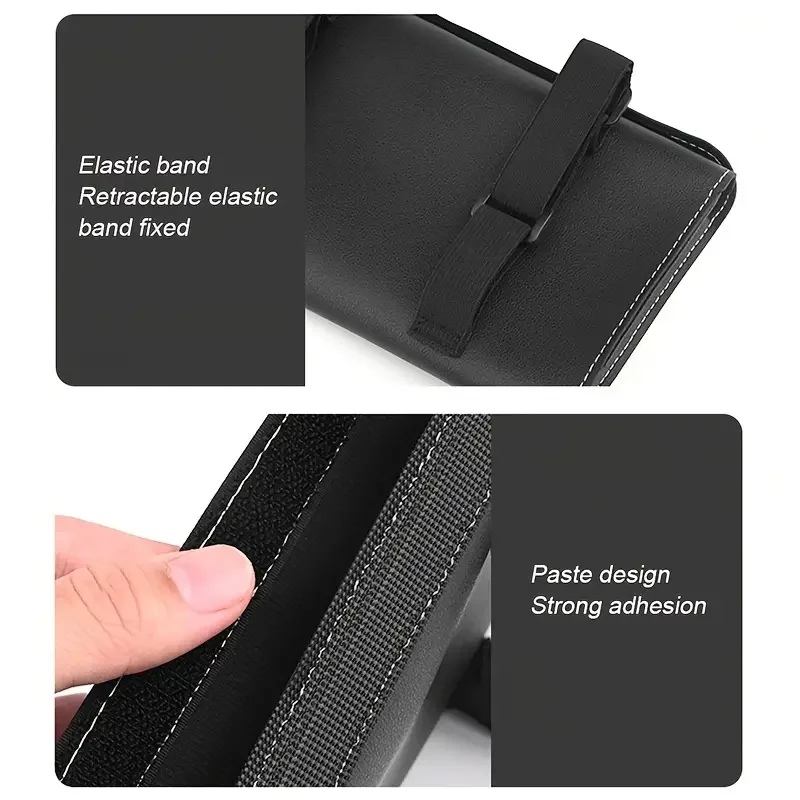 Car Tissue Box PU Leather Car Sun Visor Hanging Tissue Box Holder Auto Interior Storage Organizer Napkin Holder Accessories