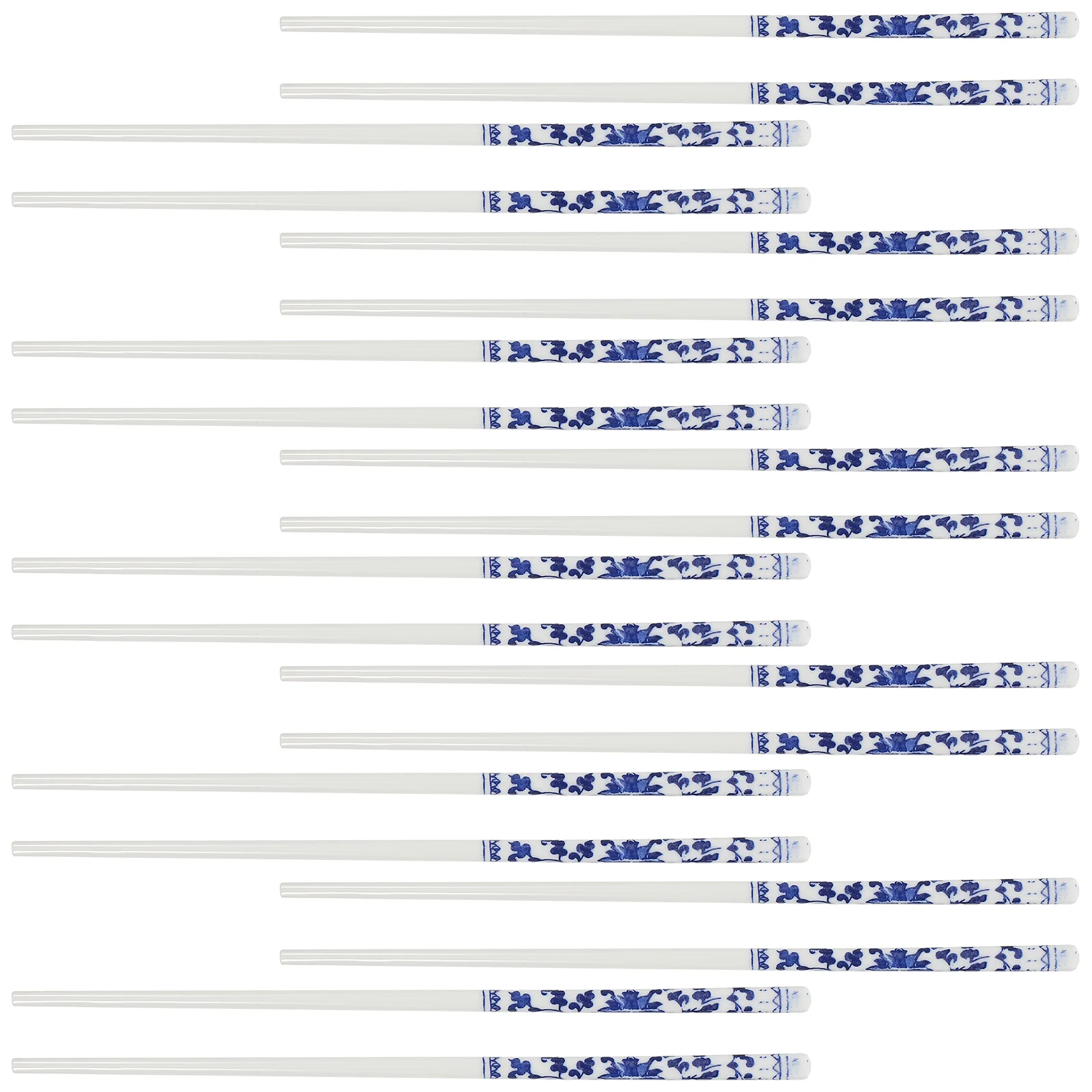 10 Pairs Blue and White Porcelain Chopsticks Ceramic Long Chopsticks Chinese Style Tableware for Home Restaurant 3