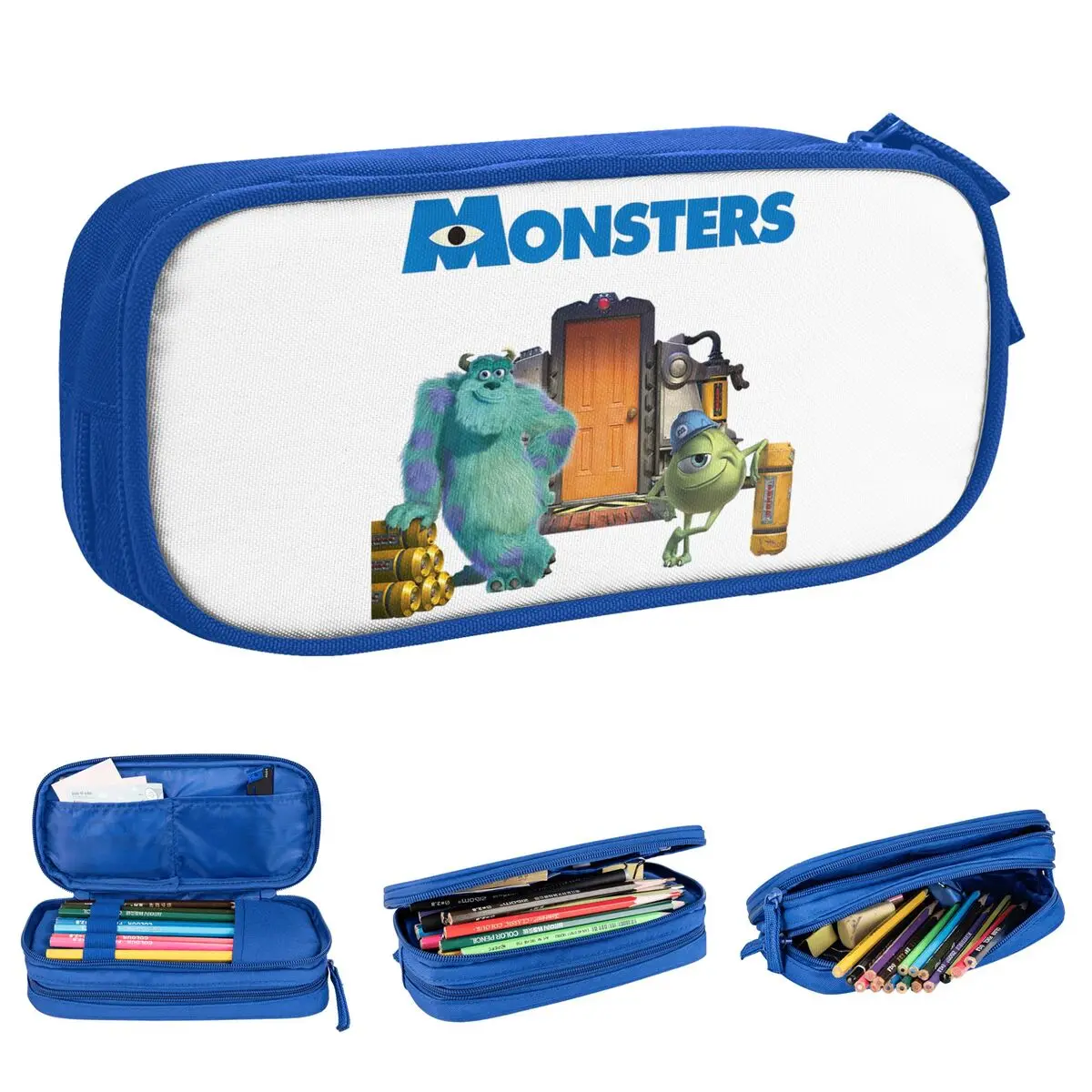 

Пеналы Monsters Inc с завода «Крик» для постеров по фильму, держатель для ручек, большая сумка для студентов, школьный пенал на молнии