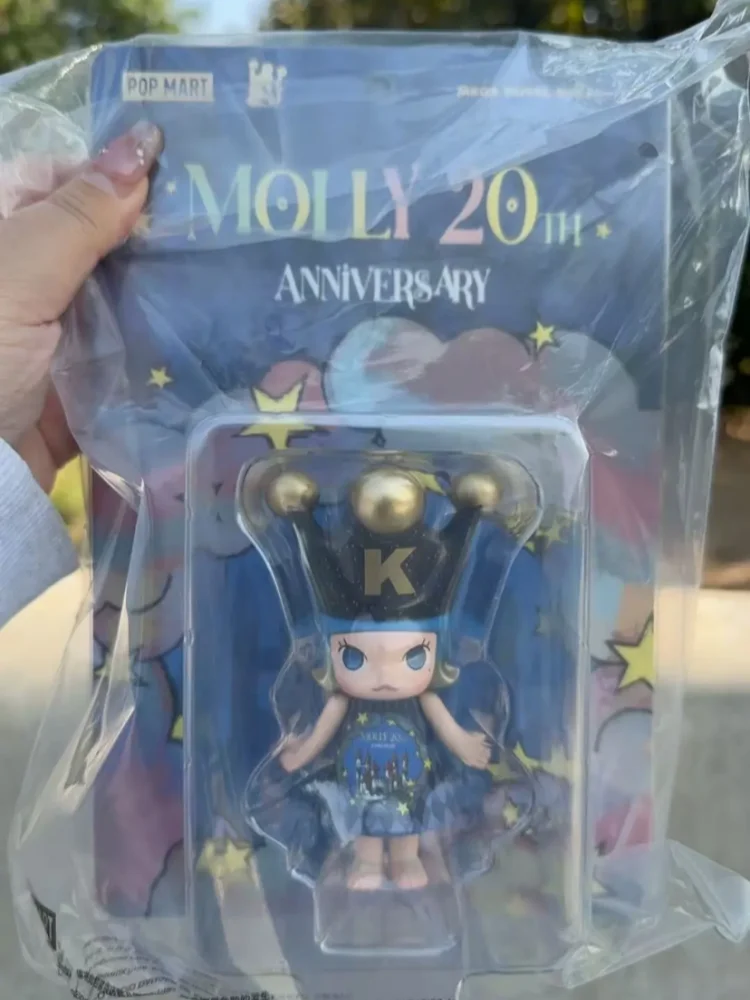 한정판 POP MART 애니메이션 피규어 100%메가 포얄 몰리 20주년 K 시리즈 미스터리 박스 블라인드 박스 인형 장식품 선물