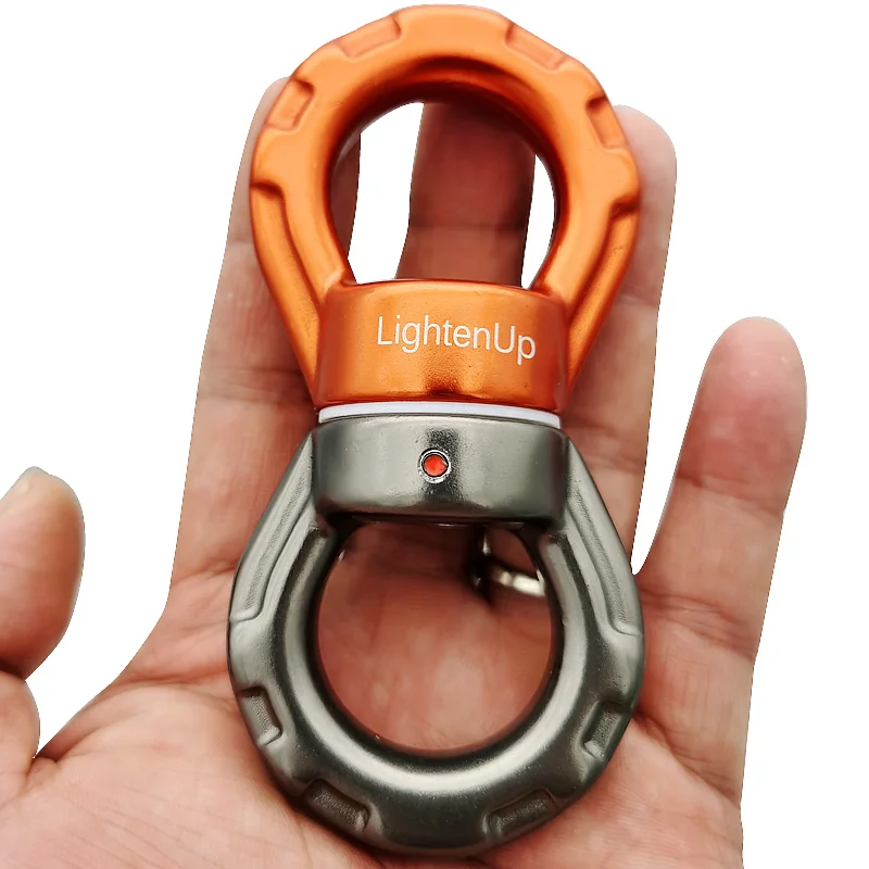 Swing Swivel 30kN Safety Rotational Device 1Pcs Swing Spinner Carabiner Swivel Climbing Rope Swivels 5Model Accessorie Climbing Carabiner Climbing Rope