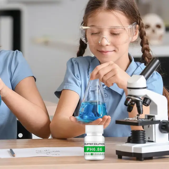 A Ph -Puffer Oldat -Tesztmérő Kalibrálásához Újrahasznosítható 50 Ml -Es Palackok 4,00, 6,86, 9,18 Különböző Folyadékokhoz - Image 4