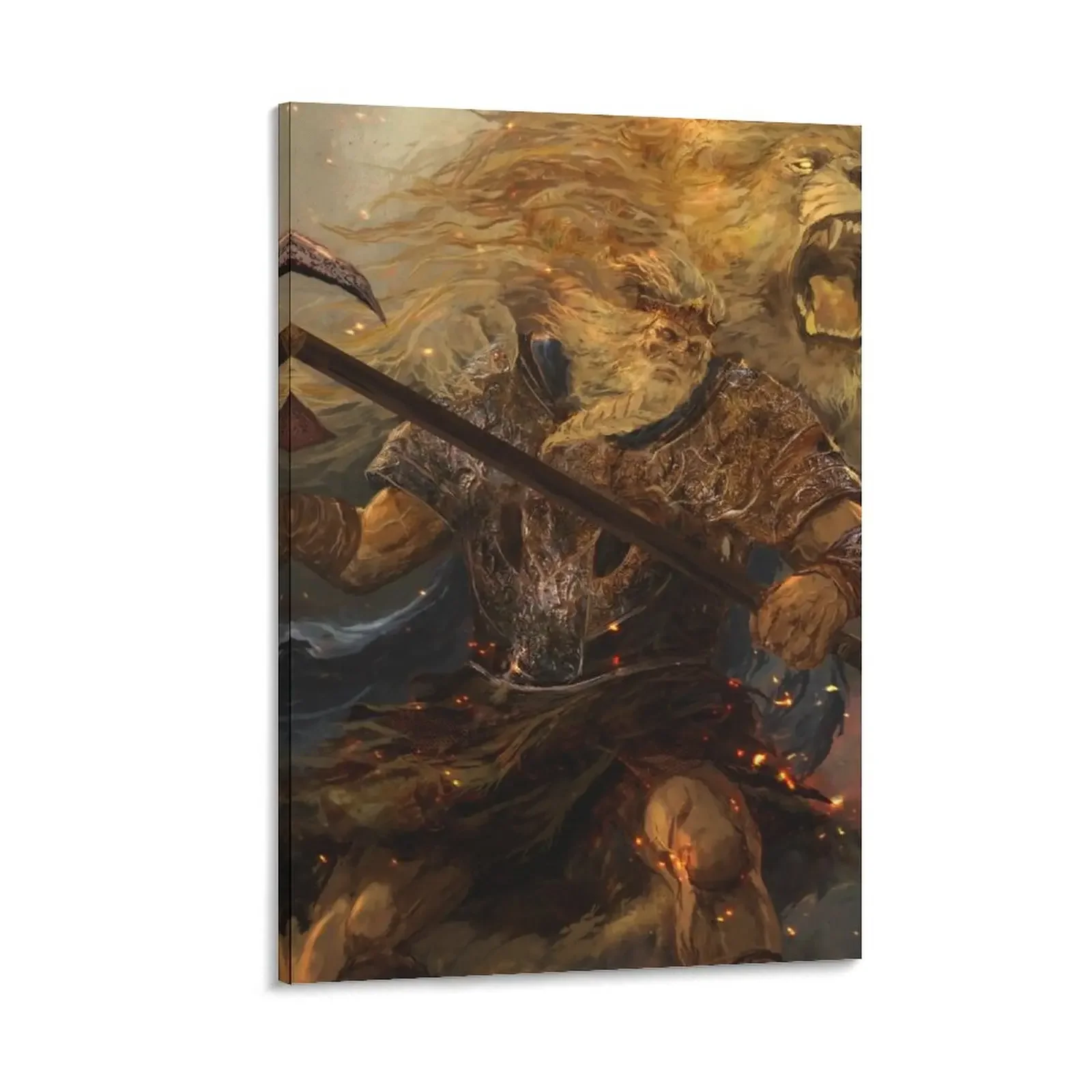 

Tarnished Lord Canvas Painting decorative pictures for the room stickers & posters wall decoration painting anime