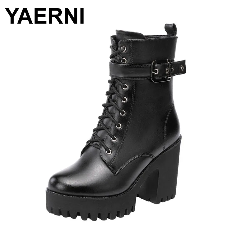 2023WomensBootsWinterAutumnSoftMicrofiberLeatherShoesBlack