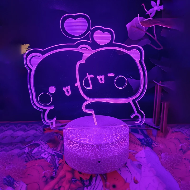 Bubu Dudu Panda Nachtlicht - Süßes LED Licht Mit Touch Dimmer Für Kinderzimmer