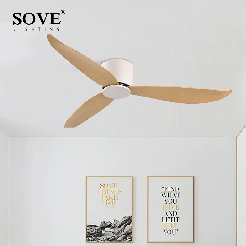 Modern Led Ceiling Fan Without Lights DC Motor 6 Speeds Timing Fans 17CM Low Floor Loft Remote Control Decorative Fan With Light,ceiling fan