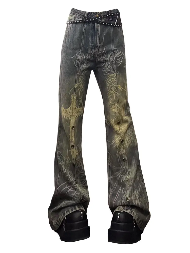 NO ROMANCE y2k 00s フェアリーグランジ　　パンツarchive 00s y2k archive ギミック デニムパンツ フェアリーグランジ - メルカリ