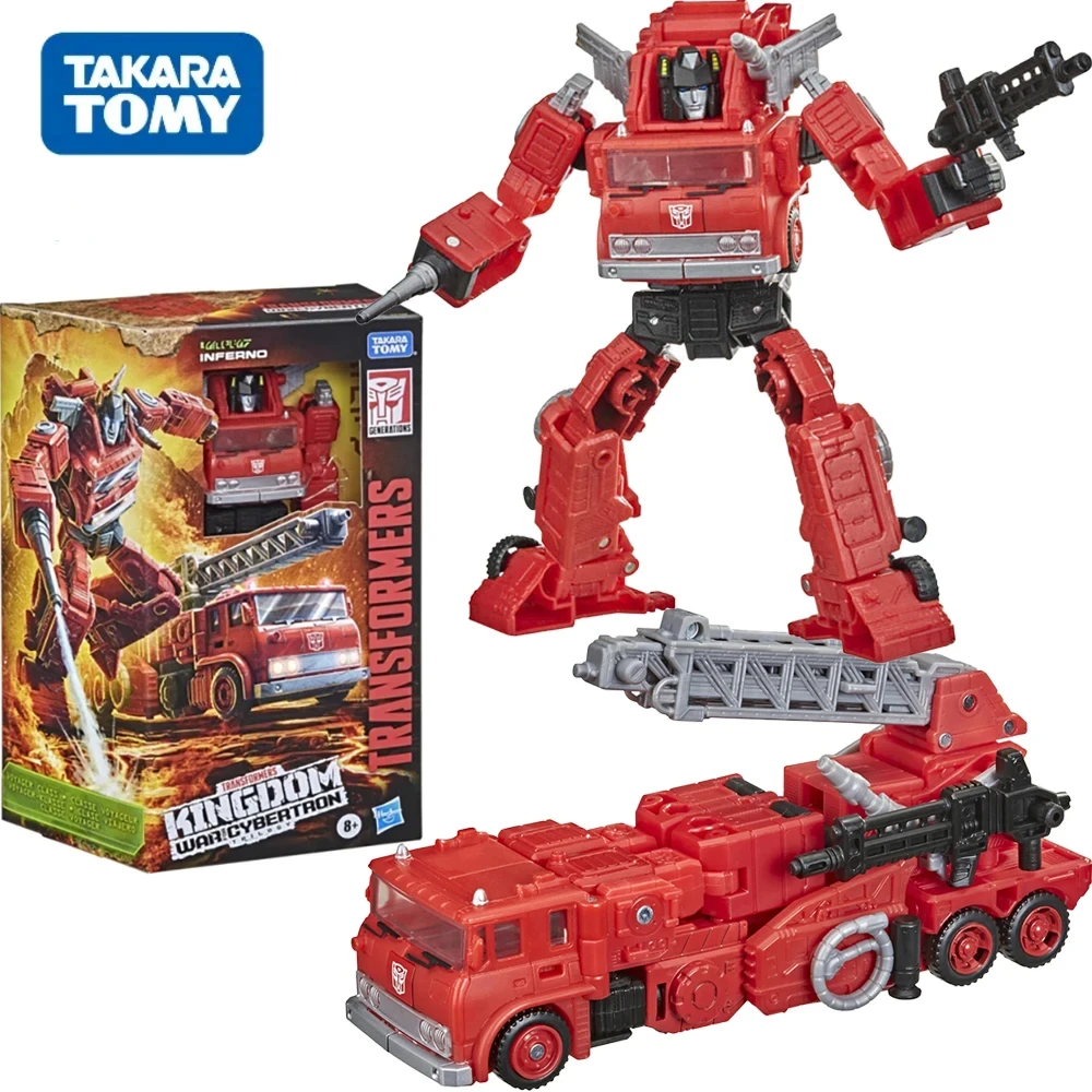 

Экшн-фигурка Hasbro Трансформеры поколения война за Кибертрон: Королевство Вояджер класс WFC-K19 Инферно детские игрушки подарок