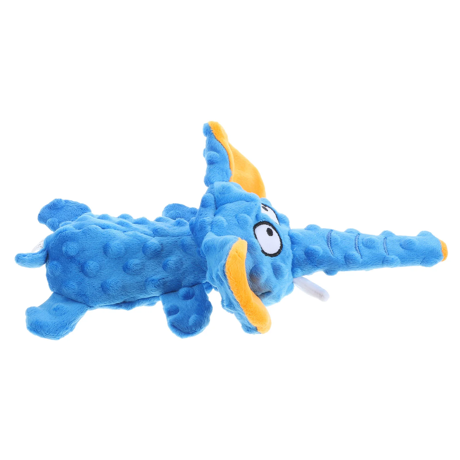 

Elephant Shaped Funny Plush Dog Squeaky Toy with Crinkle Paper and BB Whistle Pet Chewer Toy