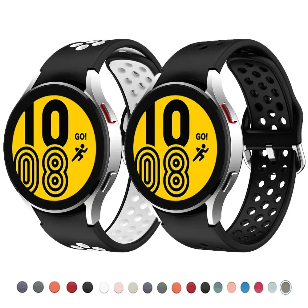 

Band For Samsung Galaxy Watch 4 44mm 40mm Strap 4 Classic Silicone Bracelet No Gaps Bandjes Galaxy Watch 5/5 Pro 45mm Correa