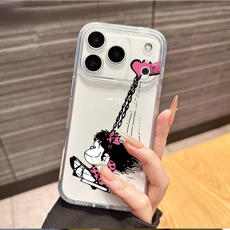 Mafalda Cartoon Design Clear Phone Case