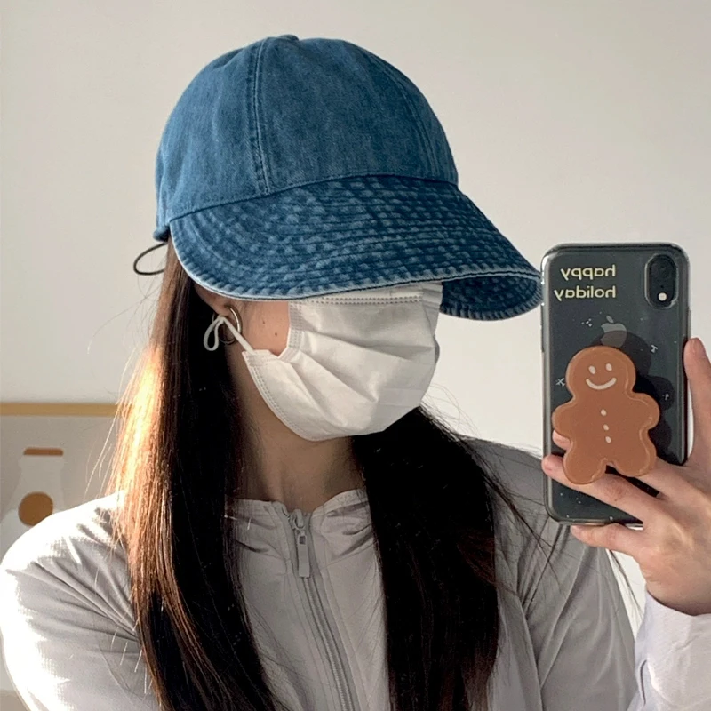 Summer Sun Hat Foldable Wide Brim Women Bucket Hat Girl Lady UV Protection Adjustable Outdoor Beach Panama Caps Ponytail Cap