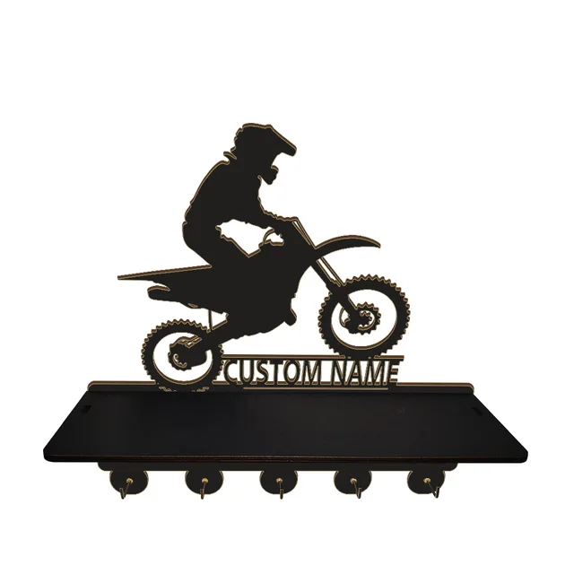 Dirt Bike Key Hook Cound Found A Man Cave Garage Motocross Racing Többcélú Tartó Tartós Ruhadarab Szervező Motoros Ajándék - Image 4
