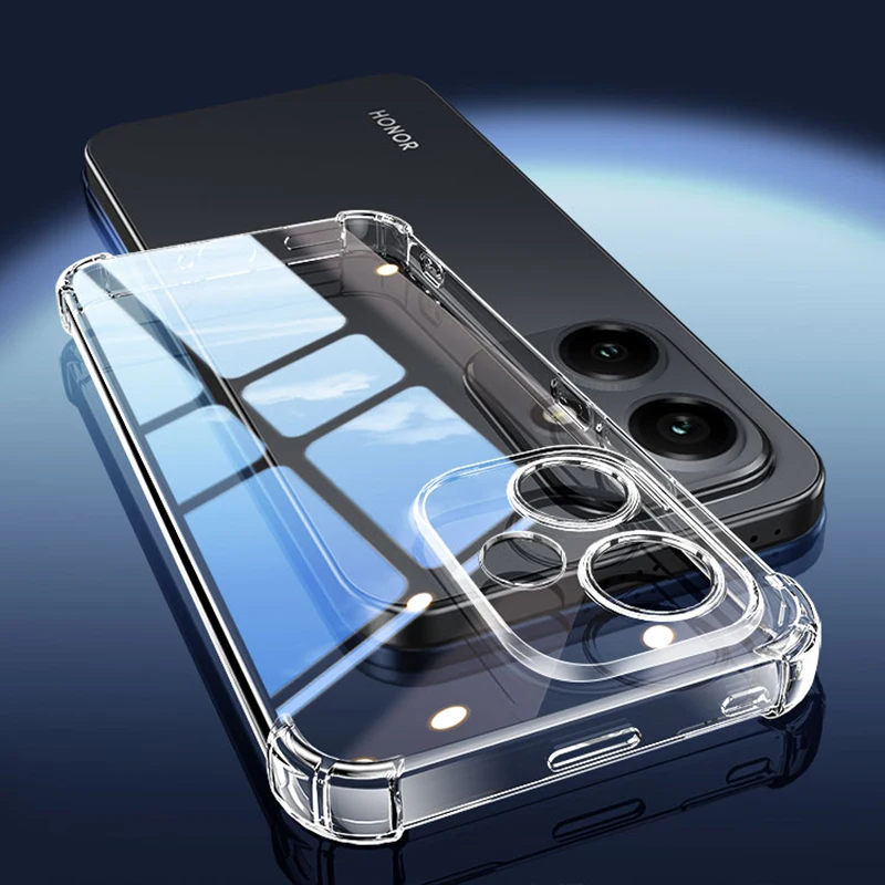 Premium Shockproof Airbag Silicone Clear Back Cover - Soft Protective Case