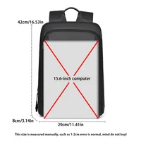 Men's Waterproof Backpack Ultra-Lightweight Men's Backpack Stylish Men's Backpack 15.6-inch Laptop Backpack 2