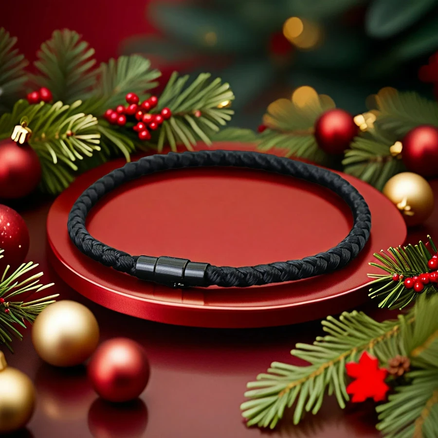 Unisex Christmas String Bracelet 4mm Keel Rope