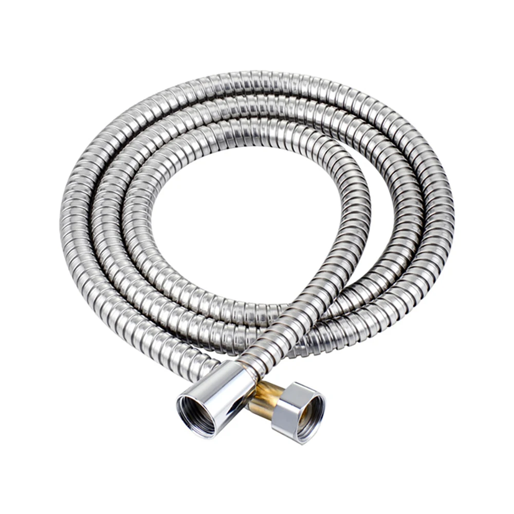 Shower hose plumbing hose 1.5m stainless steel shower hose explosion-proof rain nozzle water electroplated metal