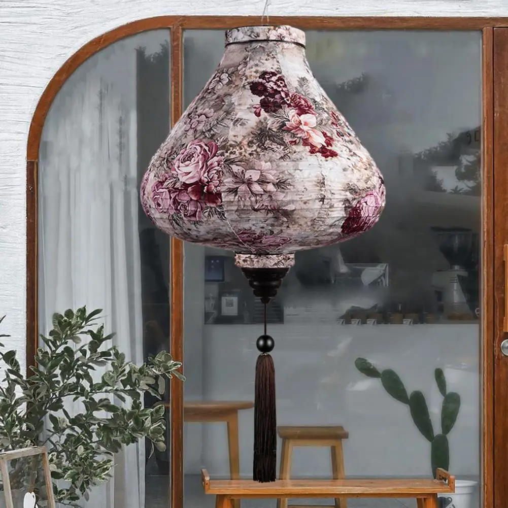 

Handmade Traditional Lanterns Exquisite Vintage Style Lanterns Handmade Printed with Tassels Craftsmanship for Home Holiday
