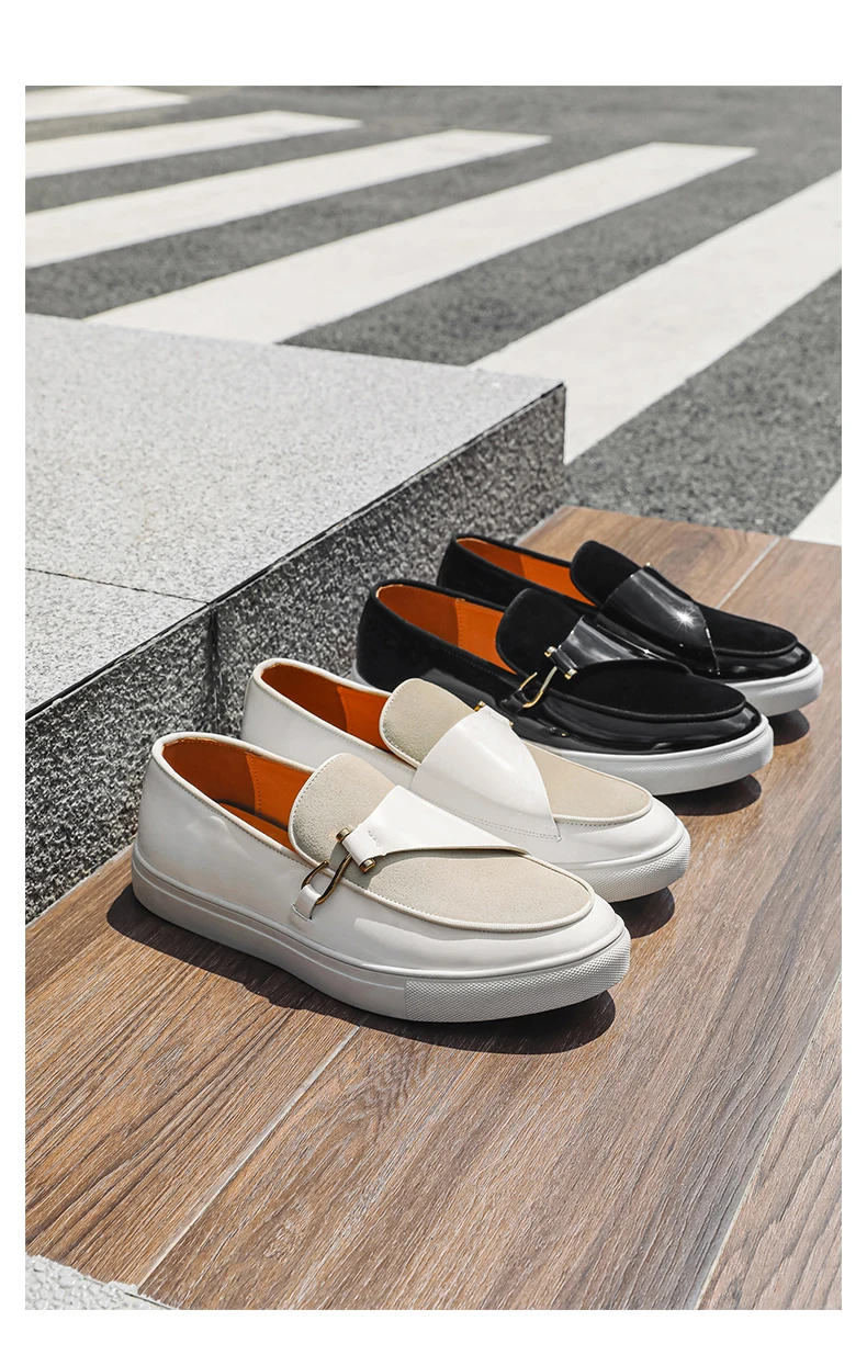 Modische Herren-Loafer im klassischen britischen Stil, Mokassins, Herren-Freizeitschuhe, Wildleder, Herren, leicht, bequem, zum Fahren – Detail 11