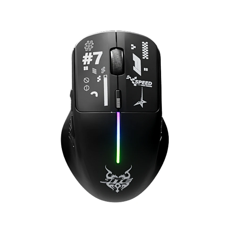 JITE 3가지 모드 무선 게이밍 마우스 경량 트라이 모드 블루투스 2.4GHz USB, PC/노트북용 블루투스 2.4G 유선