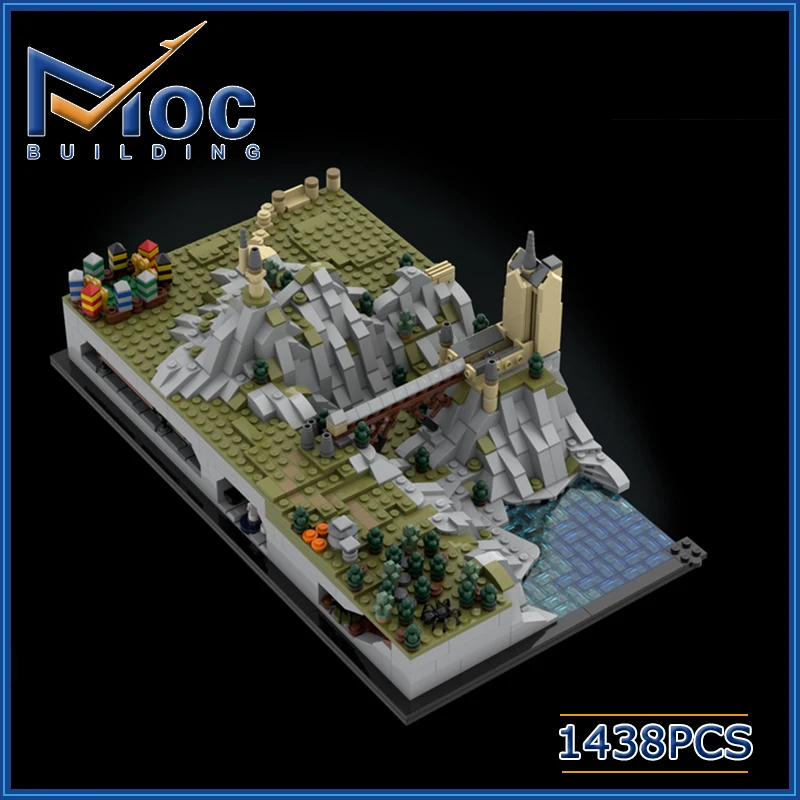 

1438 шт., Детский конструктор «Замок волшебника MOC»