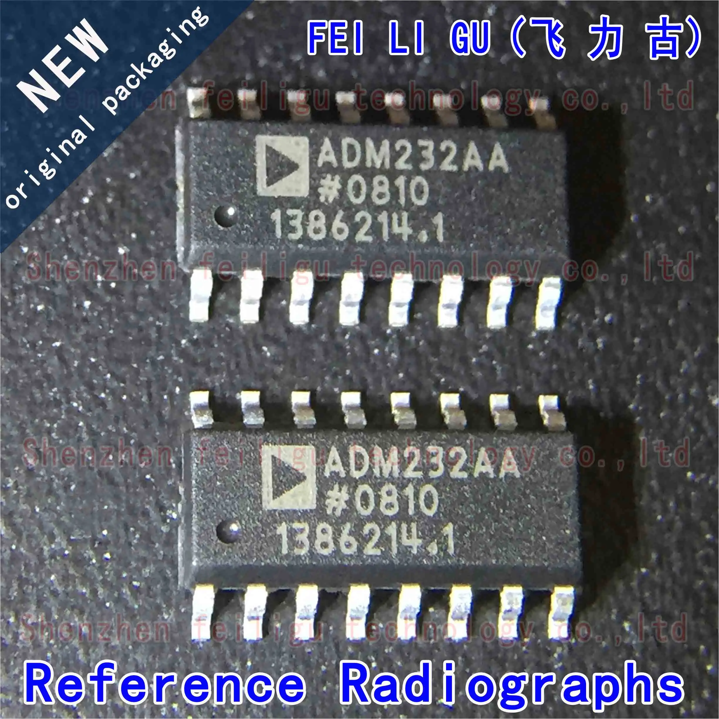 1~30PCS 100% New original ADM232AARNZ-REEL7 ADM232AARNZ ADM232AARN ADM232AA Package:SOP16 Transceiver RS232 Chip original authentic adm2582ebrwz reel7 soic 20 full half duplex rs 485 transceiver chip