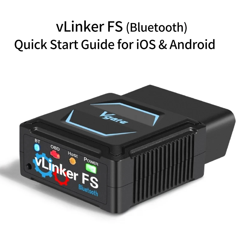 

2023 Newest Vgate VLinker FS Bluetooth OBDII Diagnostic Scanner ELM327 Free firmware updates OBD II multifunctional device
