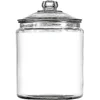 Glass Food Storage Jar Heritage Hill 2-Gal with Lid Organize Pantry Kitchen Essentials Candy Canning Crackers Storage Jar 2
