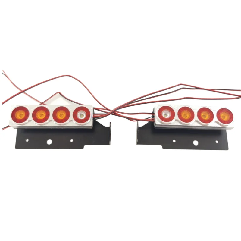 1/14 RC Truck Metal Tail Light Lamp Taillight for Tamiya Scania R620 MAN TGX for BENZ 1851 3363 56352 6X4 4X2 Tractor Trailer 4