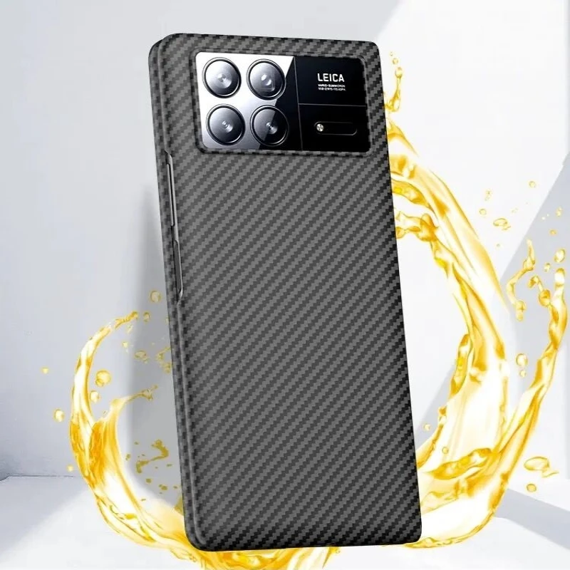 Sleek Matte Carbon Fiber Pattern Shockproof Phone Cover
