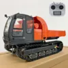 JZM 1/12 RC Hydraulic Tracked Truck RTR EG110R Radio Control Dumper Car Model Painted  Assembled Light System Toy TH22767 1