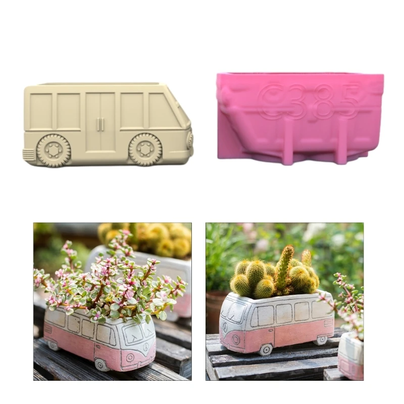 

Суккуленты, цветочный горшок, силиконовая форма из смолы, подходит для Diy, садовый бетонный держатель для ручек, подсвечник,
