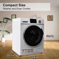 Washing Machine, 2.7 Cu. Ft Front Load Washer Dryer in One, 16 Cycles, 24 Inch Washer & Dryer Combo 2