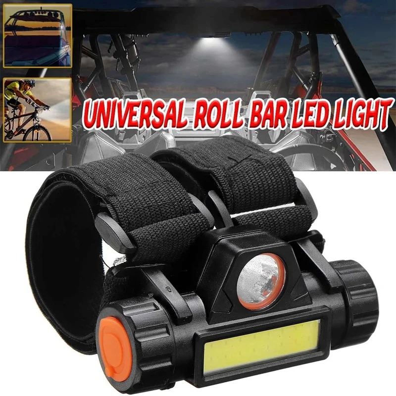 Led Roll Bar Light 1.25-2.0 Pollici Ricaricabile Roll Bar Mount Dome Work Light Per Utv Atv Off Road Golf Cart Moto