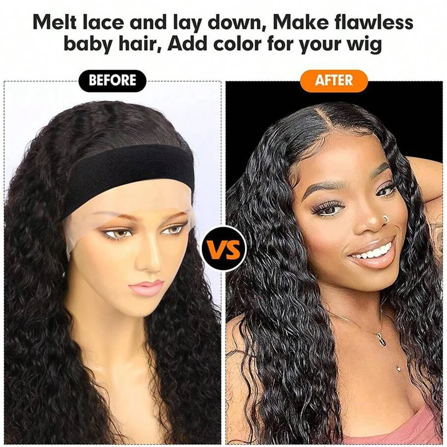 3PCS Edge Melt Band With Ear Protector For Lace Wigs Elastic Band With Logo Personalized For Laying Lace Edge Hair Band