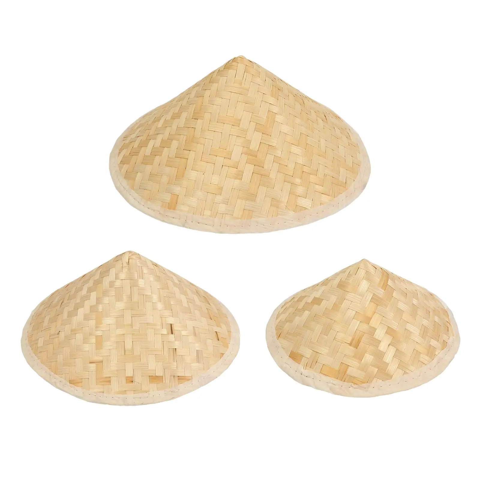 Bamboo Braided Hat Farming Cap Summer Beach Painting Rice Paddy Headwear sun hat sun protection hat