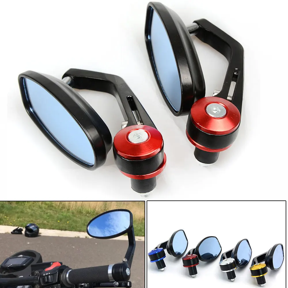 

7/8" Round Bar End Rear MirrorsRearview Mirror Side View Mirrors For BMW K1600 Suzuki Burgman An400 Honda Z50 Majesty 250