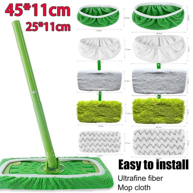 Sűrített Elasztikus Szalag Lapos Mopszövet Korall Gyapjú Mikroszálas Csere Rotációs Rongyos Tisztítópad Fürdőszobához 45 Cm 25