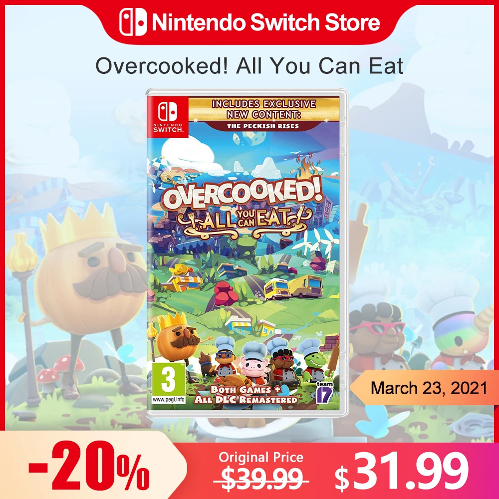Overcooked All You Can Eat Nintendo Switch Games Card Switch Oled Lite Genuine Brand New Genere Simulation Multigiocatore